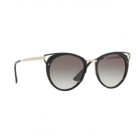 Prada Women’s Catwalk 66TS 1AB0A7 Sunglasses - Black/grey gradient - Picture 8 of 12